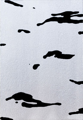 empty #51/2020年/綿布、パール顔料、岩絵具、膠、墨/H22.7 × W15.8 cm H8.9 × W6.2 in/¥10,000