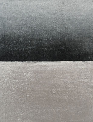 empty #3/2017年/綿布、岩絵具、膠、墨/H18 × W14 cm/個人蔵