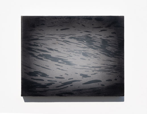 Photography #6 (empty #77) / 2023 year / wood panel, cloth, acrylic pigment, urethane clear / H14 × W18 cm H5.5 × W7 in / Sold out