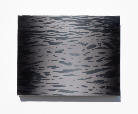 Photography #5 (empty #76) / 2023 year / wood panel, cloth, acrylic pigment,urethane clear / H14 × W18 cm