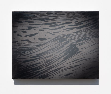 Photography #4 (empty #75) / 2023 year / wood panel, cloth, acrylic pigment, urethane clear / H14 × W18 cm / Private collection