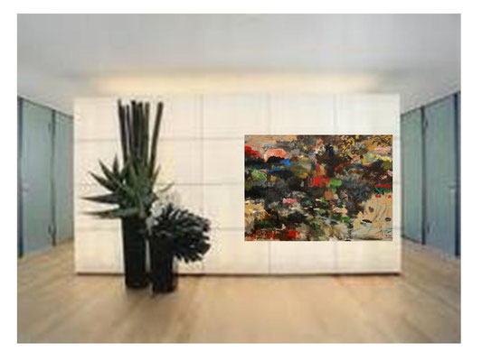 "Back to painting No.1 "by Ji Xu 140x160cm 15.000,00€