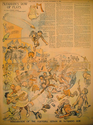 Yellow Kid, scritto e disegnato da Richard Felton Outcault, pubblicata per la prima volta in bianco e nero nel giugno del 1894.