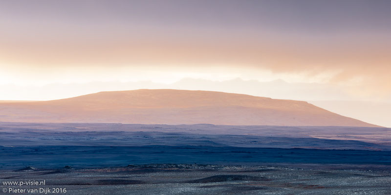 Zonsondergang in de omgeving van Langjökull