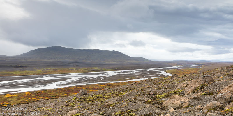 Hvítá rivier langs de Kjölur hooglandroute