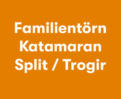 Segelreise auf Katamaran Familie Trogir Split 