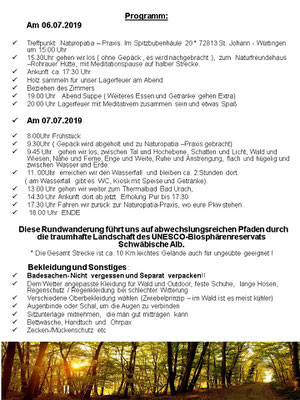 Programm Juli 2019