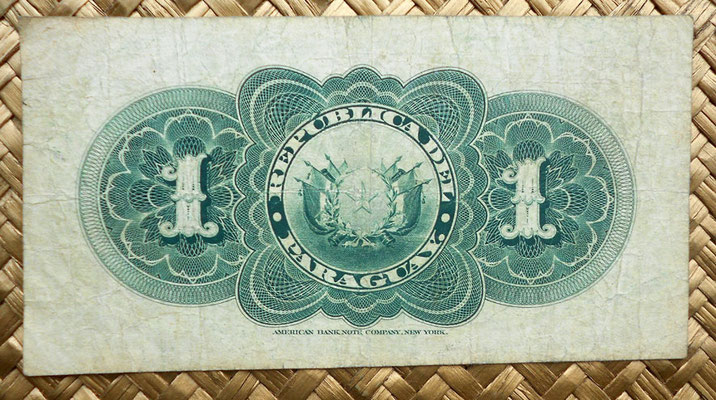 Paraguay 1 peso fuerte 1903 reverso