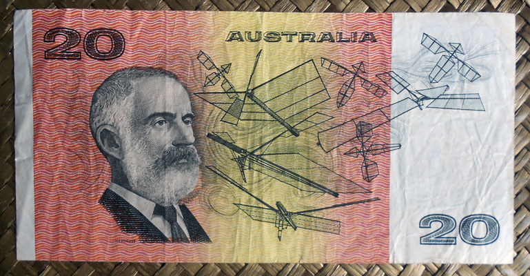 Australia 20 dollars 1989 pk.46f reverso