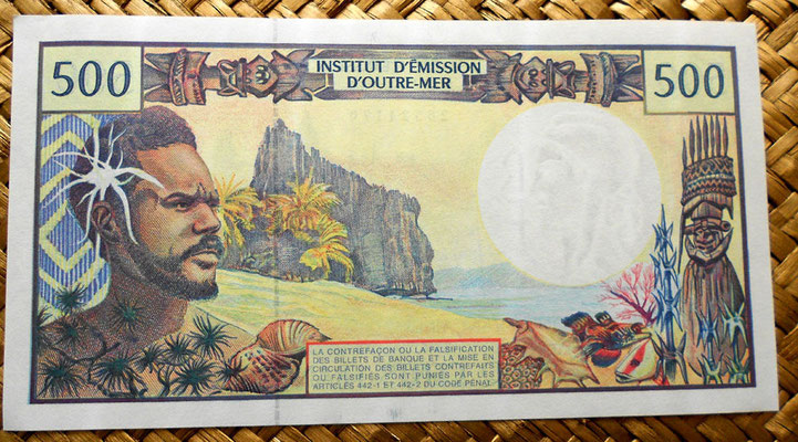 Polinesia francesa 500 francos 1996  reverso