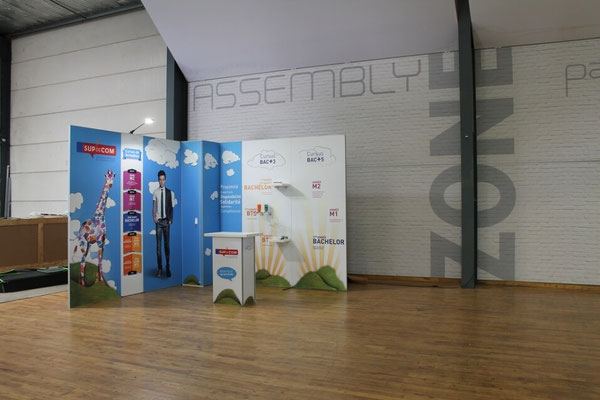 Panoramic-Messestand: Modularer Aufbau, unterschiedliche Konfigurationen