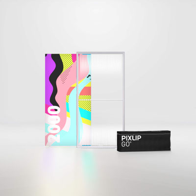 Pixlip GO Lightbox 100x200 mit integrierter LED-Beleuchtung
