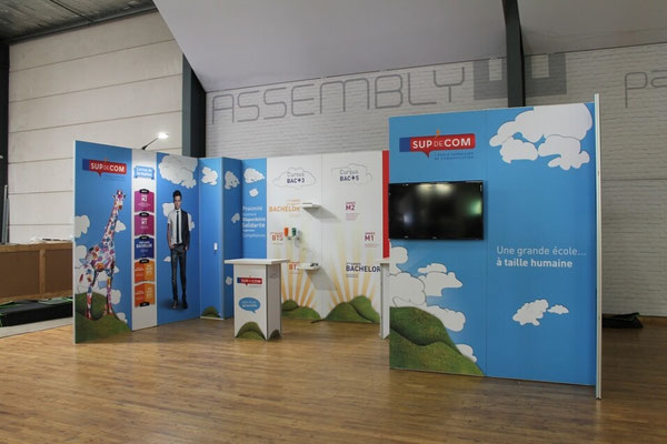 Panoramic-Messestand: Modularer Aufbau, unterschiedliche Konfigurationen