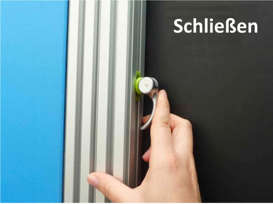 Panoramic Messestand-Aufbau - Verbinder schließen