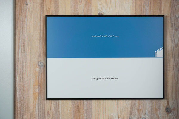 Wandrahmen / Schwarz / 420 x 297 mm (DIN A3)