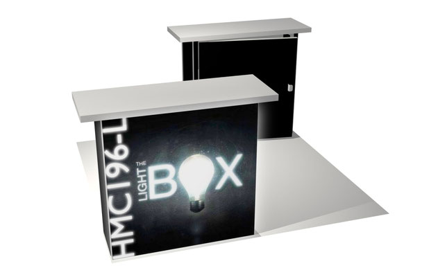 PANORAMIC Thekenmodul Tür mit integrierter LED-Beleuchtung HMC169-L