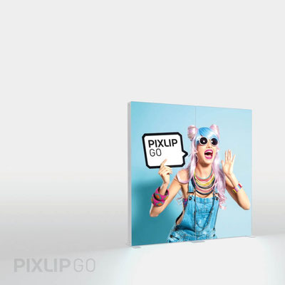 2 Stück Pixlip-GO Lightboxes miteinander verbunden