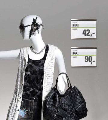 GLASSNOX Wall / Exklusives Preisschild