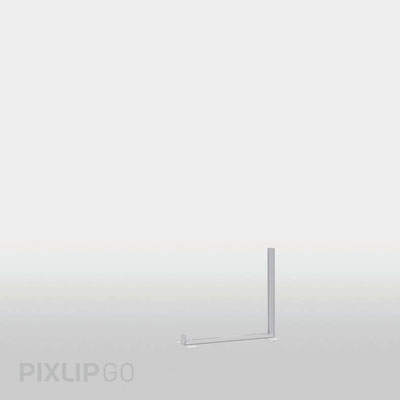 Pixlip-GO Lightbox Aufbau Kunststoffrahmen Stufe 1