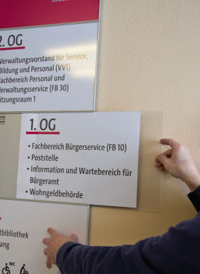 Schilderwechsel bei SYSTEM 12