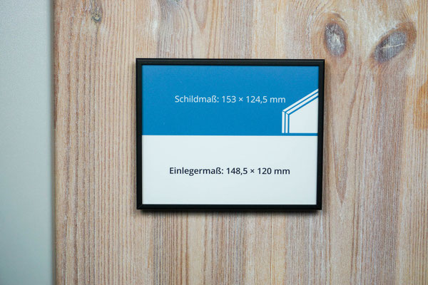 Türschild / Schwarz / 148,5 x 120 mm