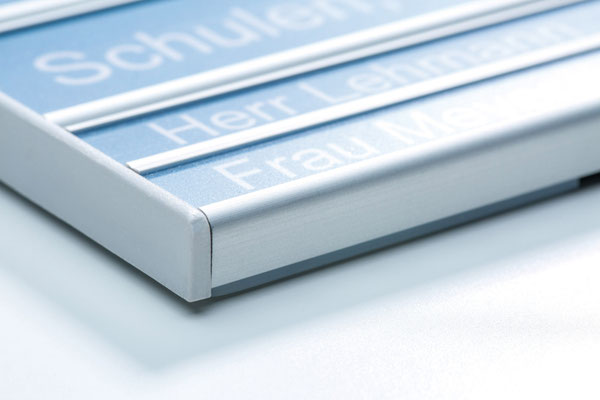 CLICK-Paneelsystem / Türschild Detail