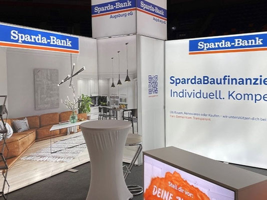 BigLedup Messewand mit LED-Beleuchtung BenteMedia Bestsystems