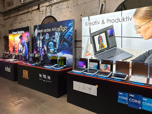 BigLedup Messewand mit LED-Beleuchtung BenteMedia Bestsystems