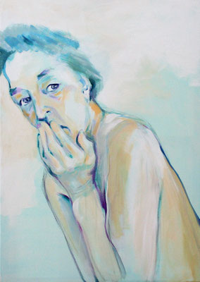 "Ohne Krone", Acryl auf Leinwand - 100 x 70 cm
