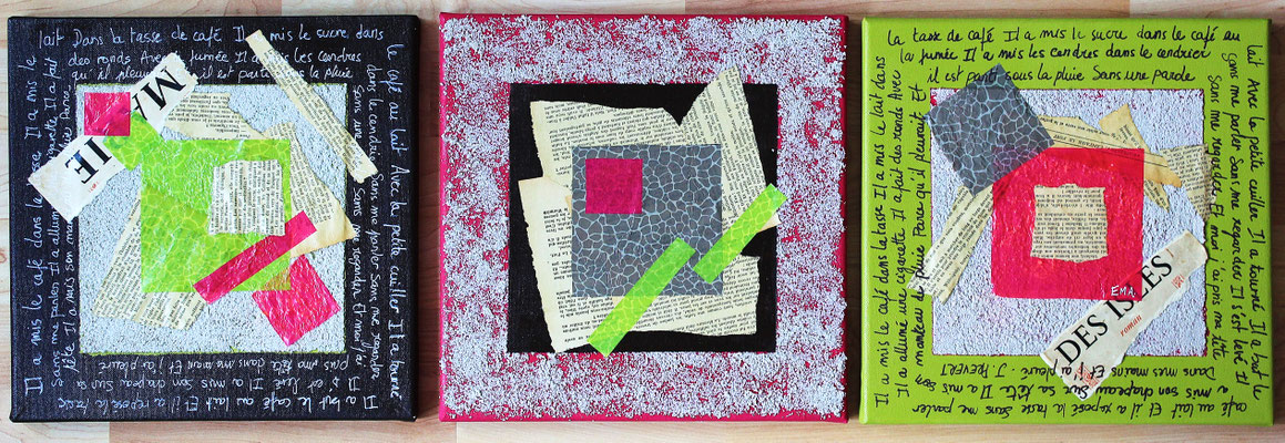 Les 3 histoires 3*30x30cm