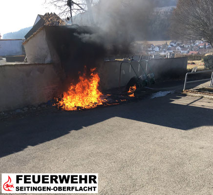 Lage unmittelbar nach Eintreffen der ersten Kräfte