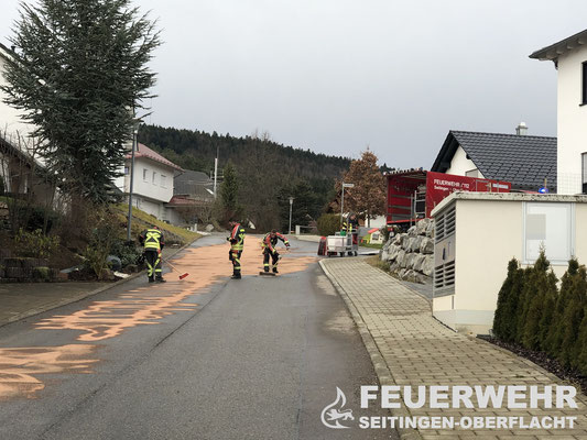 Blick auf die Einsatzstelle