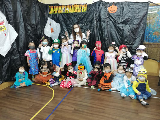 Halloween group photo