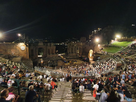 Konzert im antiken Theater von Taormina