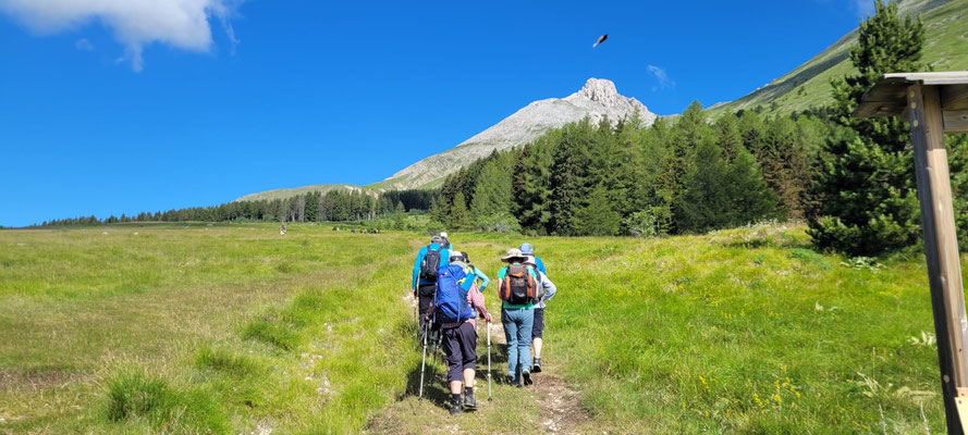 Aufbruch zum Monte Camicia