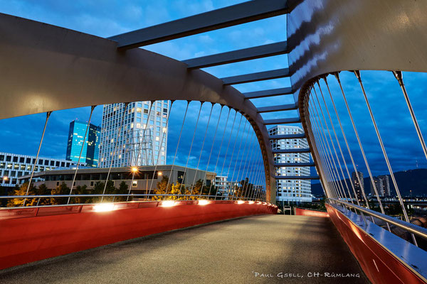 Gleisbogenbrücke bei Dämmerung - #0957