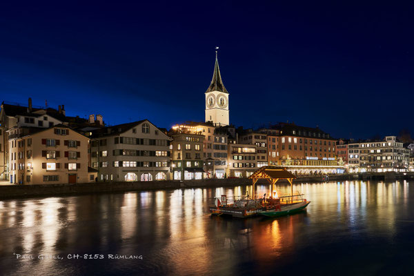 Blick auf Wühre und Limmat zur Adventszeit 2020 - #2119