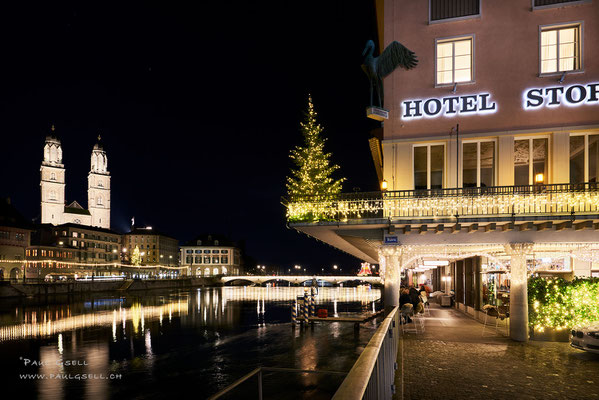 Zürich Hotel Storchen Weihnachtsbeleuchtung - #4482