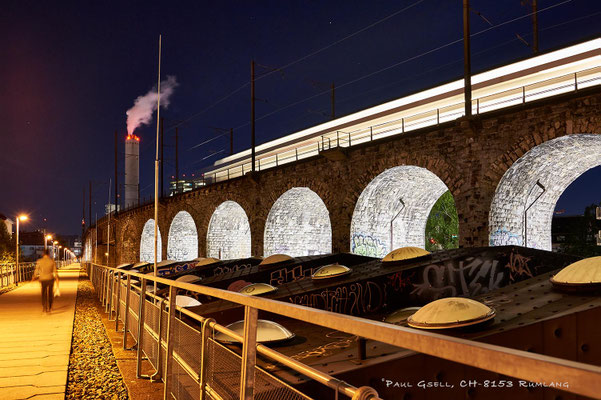Aussersihlerviadukt bei Nacht - #310810