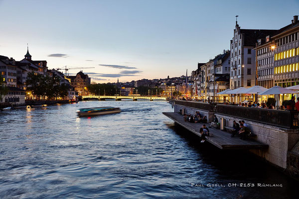Zürich - rechts Limmatquai, links Schipfe - #5505