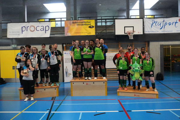 Herren- und Damenpodest