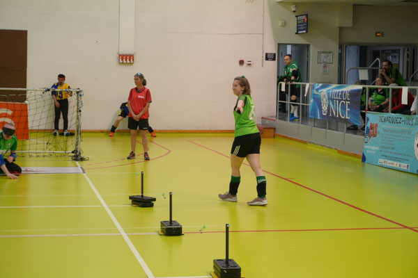 Ramona als Schiri im Einsatz