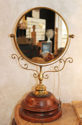Antiguo espejo de tocador (circa 1900) Antique dressing table mirror
