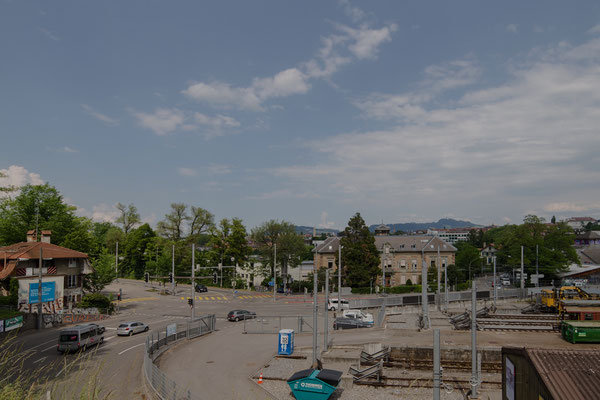 Blick unterhalb der Alpeneggstrasse. 