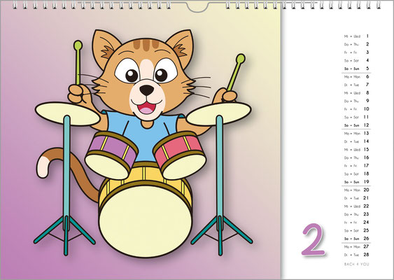 A music calendar for kids.