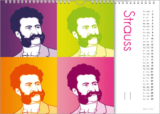 The composers calendar.