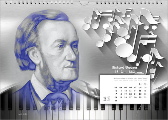 Music gift composers calendar.