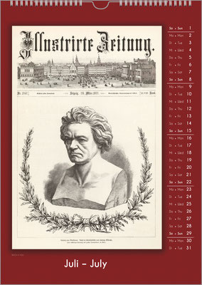 The composers calendar in July.