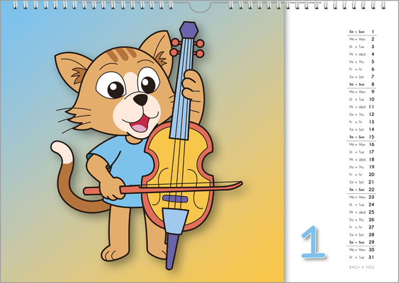 A music calendar for kids.