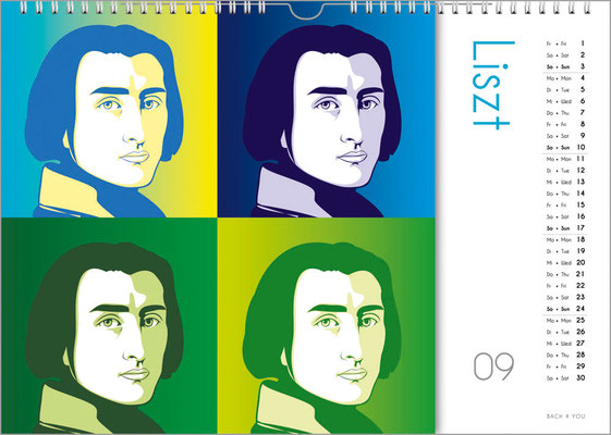 The composers calendar.